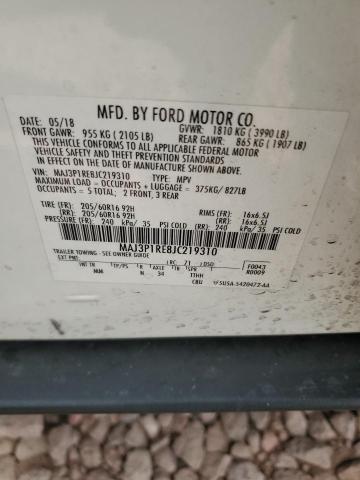 MAJ3P1RE8JC219310 Ford Ecosport