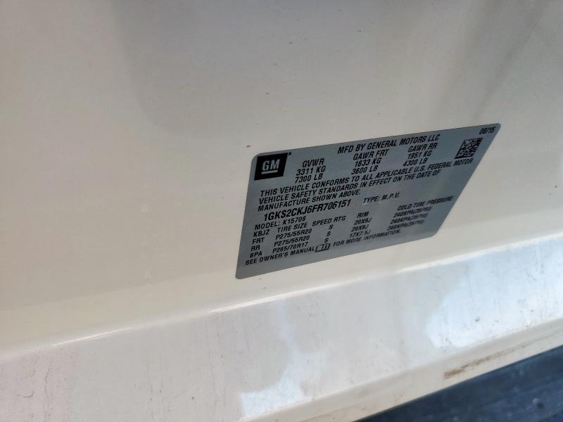 1GKS2CKJ6FR706151 GMC YUKON DENA