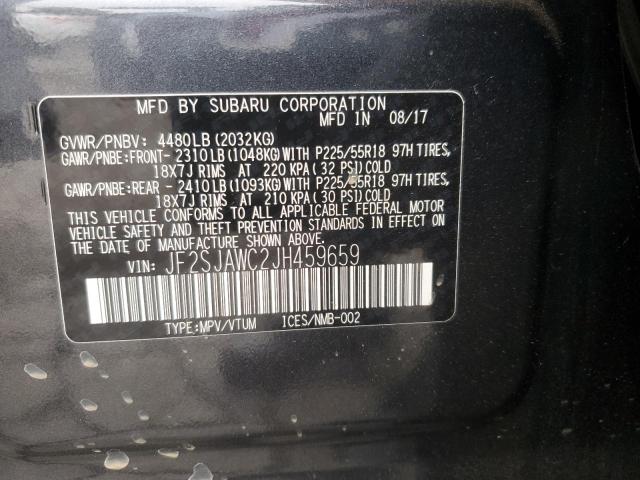 JF2SJAWC2JH459659 Subaru FORESTER 2