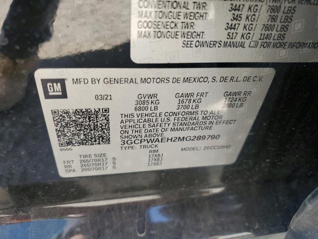 3GCPWAEH2MG289790 Chevrolet lv3 - gen 5, sidi, vvt, max alum