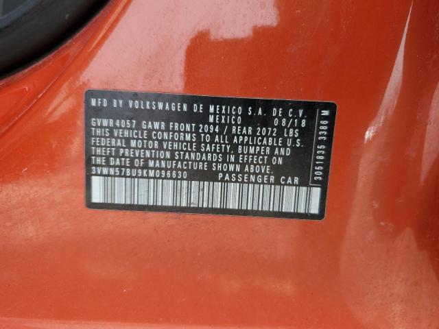 3VWN57BU9KM096630 Volkswagen JETTA S