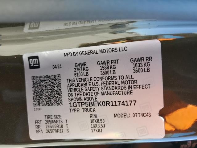 1GTP5BEK0R1174177 GMC CANYON ELE
