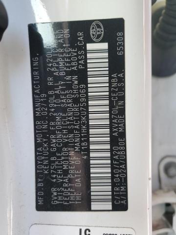 4T1B11HK3KU759069 Toyota a25a-fks