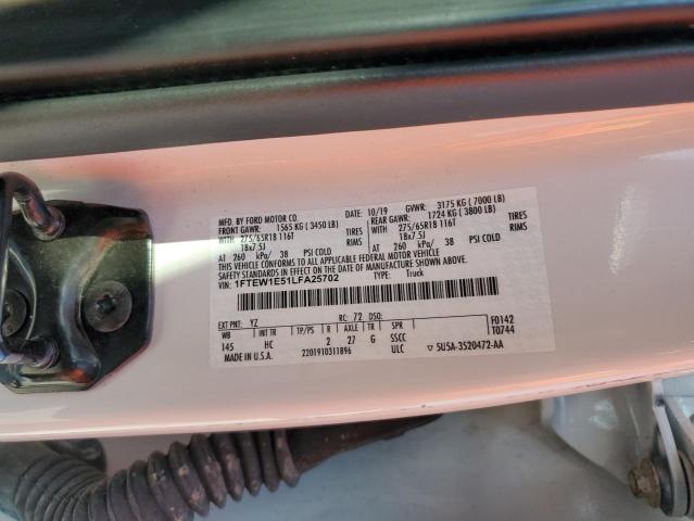 1FTEW1E51LFA25702 Ford F150 SUPER