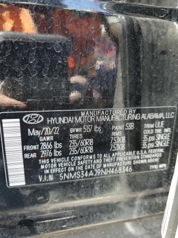 5NMS34AJ9NH468346 Hyundai SANTA FE S