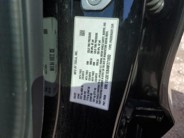 5YJ3E1EB4NF271893 Tesla 2022