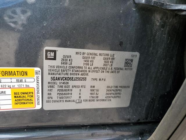 5GAKVCKD6EJ256268 Buick Enclave