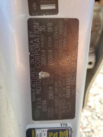 KNAFK4A65F5317375 KIA dohc mpi nu