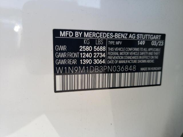 W1N9M1DB3PN036848 Mercedes-Benz Eqb 350 4m