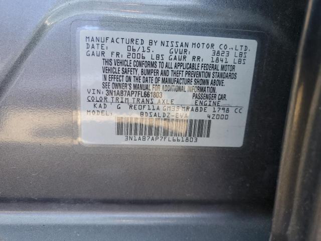 3N1AB7AP7FL661803 Nissan 2015