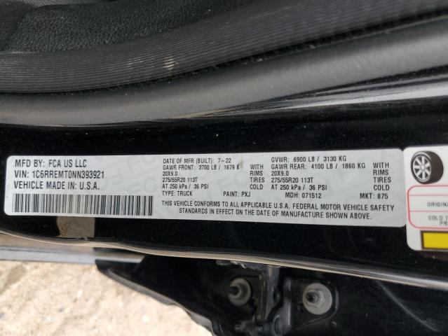 1C6RREMT0NN393921 RAM 1500 Big H