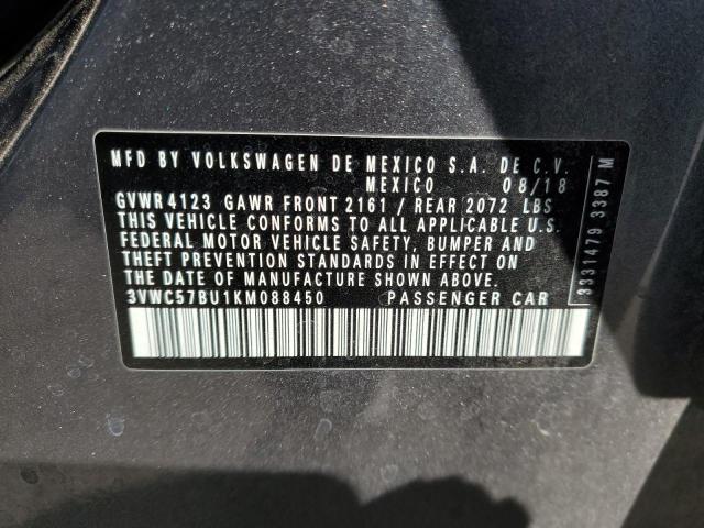 3VWC57BU1KM088450 Volkswagen 1.4 tsi