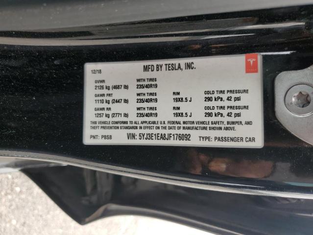5YJ3E1EA8JF176092 Tesla MODEL 3