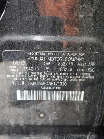 3KPC24A64NE171320 Hyundai ACCENT SE