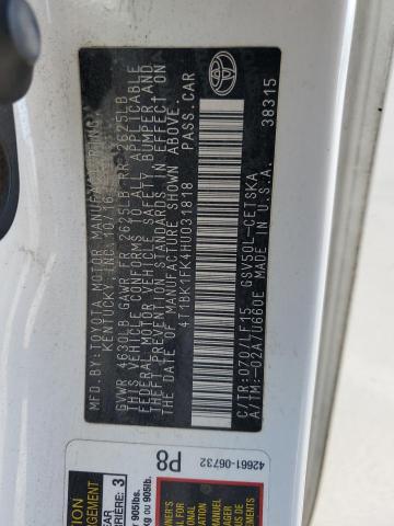 4T1BK1FK4HU031818 Toyota 2gr-fe