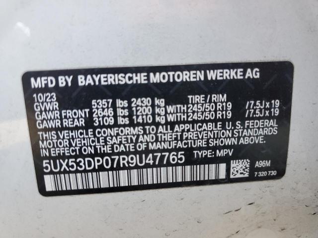 5UX53DP07R9U47765 BMW X3