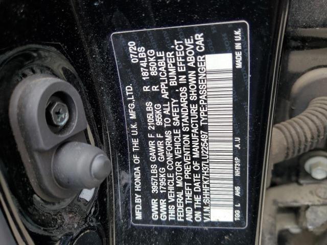 SHHFK7H37LU225497 Honda Civic Lx
