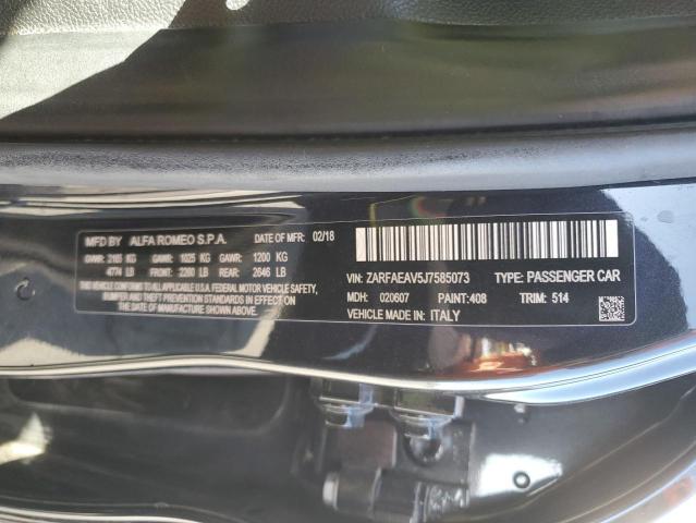 ZARFAEAV5J7585073 Alfa Romeo Giulia Qua