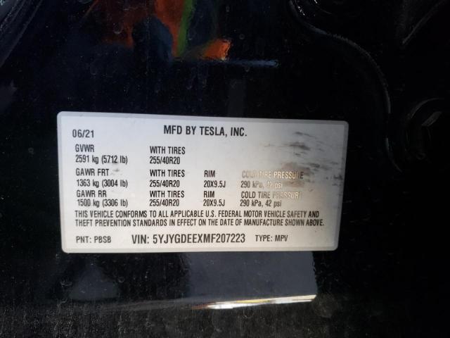 5YJYGDEEXMF207223 Tesla Model Y