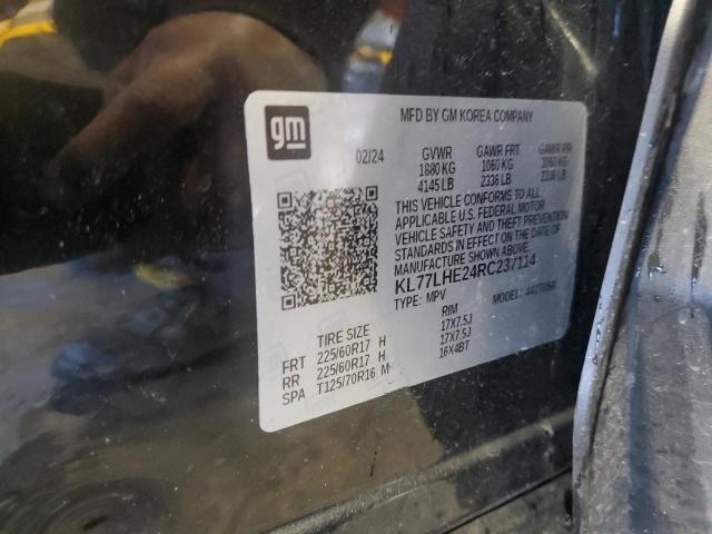 KL77LHE24RC237114 Chevrolet TRAX 1LT