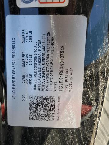 1G1FK1R60N0107549 Chevrolet CAMARO ZL1