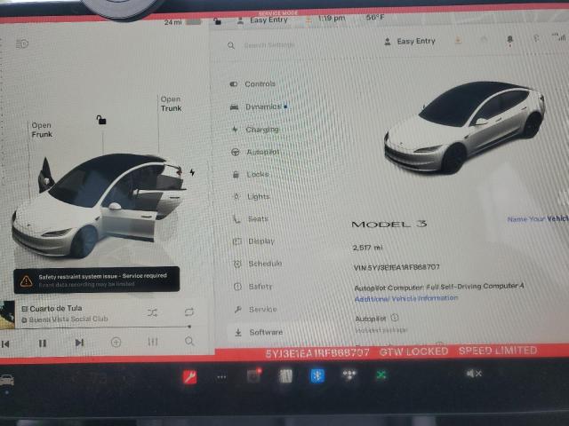 5YJ3E1EA1RF868707 Tesla 2024