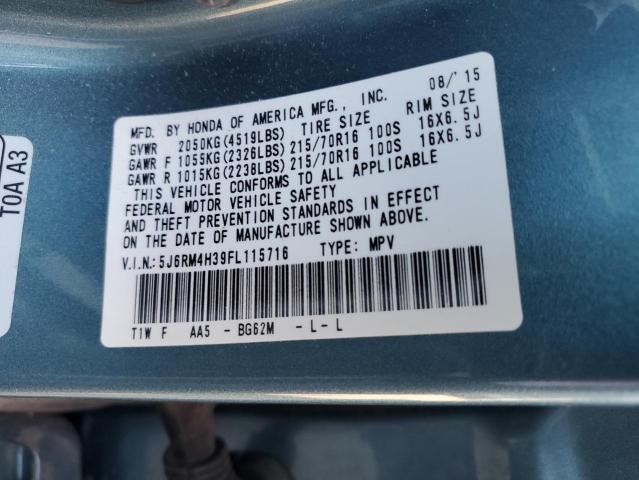5J6RM4H39FL115716 Honda k24w9