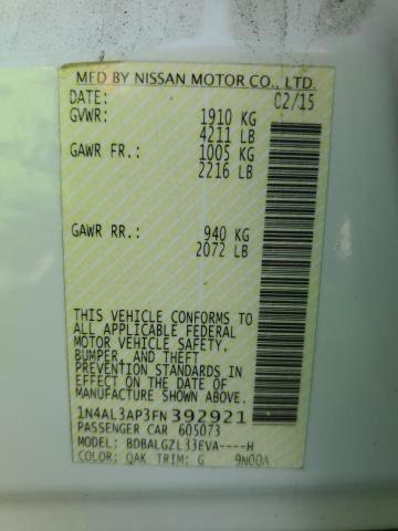 1N4AL3AP3FN392921 Nissan 2015