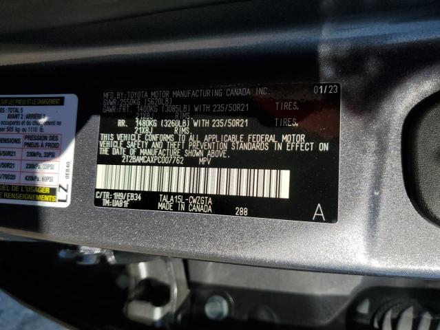 2T2BAMCAXPC007762 Lexus RX 350 BAS