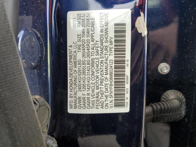 5FNYF8H08MB024123 Honda j35y6