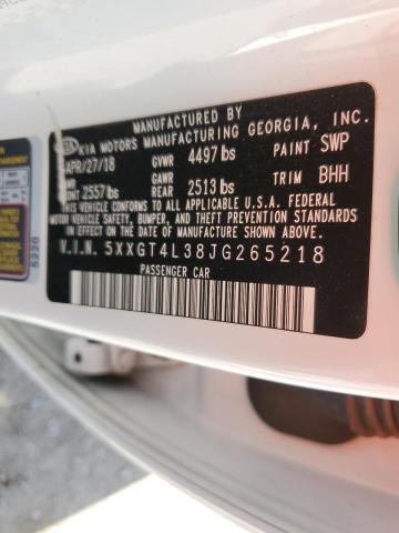 5XXGT4L38JG265218 KIA Optima Lx