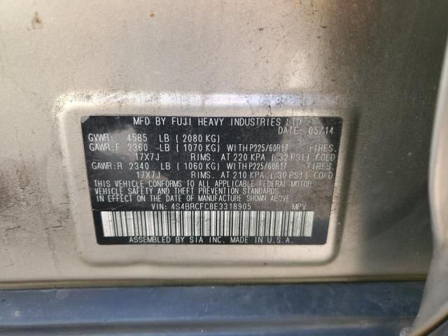 4S4BRCFC8E3318905 Subaru 2.5na u6