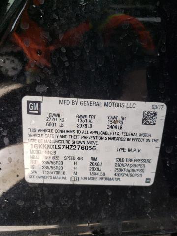 1GKKNXLS7HZ276056 GMC ACADIA DEN