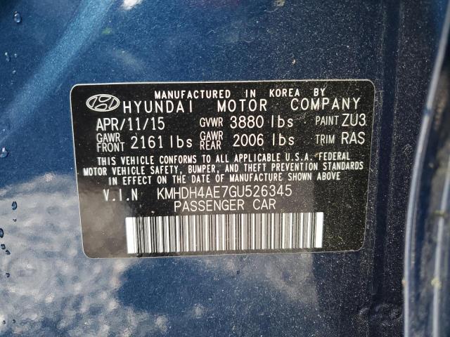 KMHDH4AE7GU526345 Hyundai dohc mpi nu