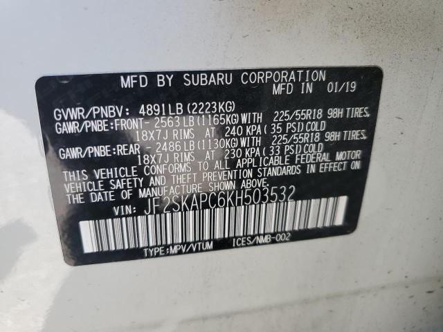 JF2SKAPC6KH503532 Subaru naturally aspirated u5