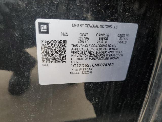 1G1ZD5ST6MF074762 Chevrolet MALIBU LT