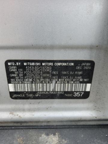 JA4ARUAU7MU014862 Mitsubishi mivec