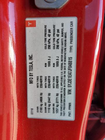 5YJ3E1EA7JF048815 Tesla 2018