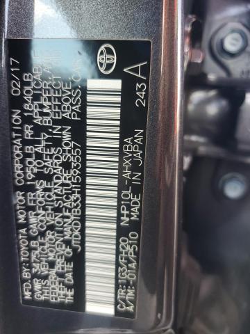 JTDKDTB33H1593557 Toyota PRIUS C
