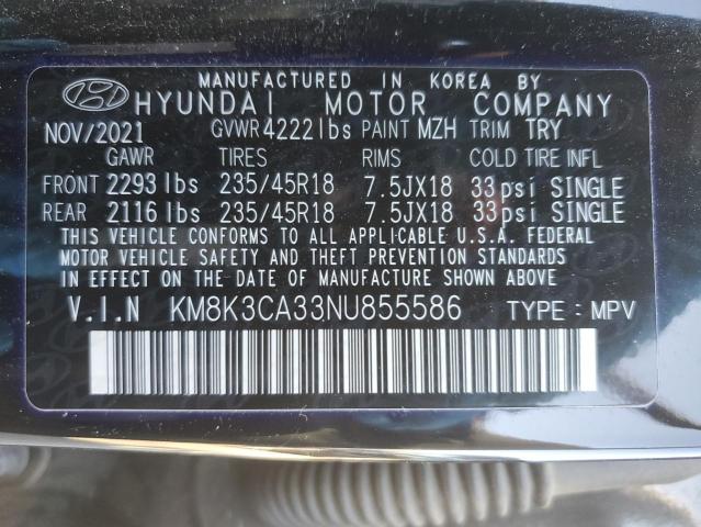 KM8K3CA33NU855586 Hyundai t-gdi gamma ii