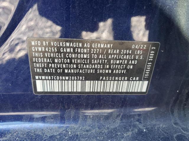 WVWH87CD9NW205792 Volkswagen GTI S