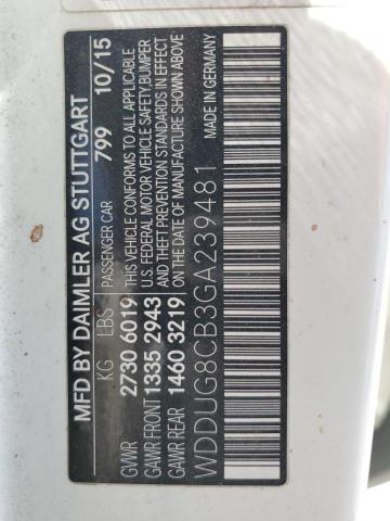 WDDUG8CB3GA239481 Mercedes-Benz S 550