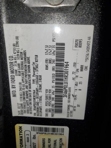 3FA6P0LU1HR301964 Ford 2.0l 4v atk hev