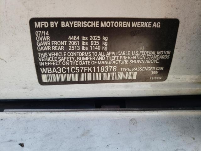WBA3C1C57FK118378 BMW 328 I Sulev