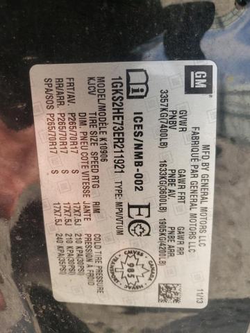1GKS2HE73ER211921 GMC Yukon Xl K1500 Sle
