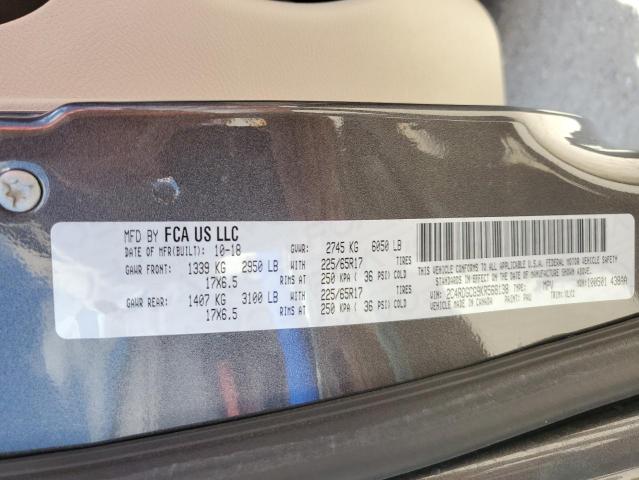2C4RDGCG9KR568138 Dodge Grand Caravan Sxt