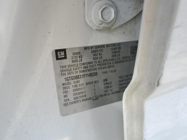 1GTG6BE31F1145238 GMC CANYON SLE