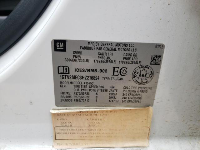 1GTV2MEC3HZ216894 GMC Sierra K1500 Sle