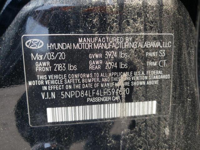 5NPD84LF4LH594620 Hyundai ELANTRA SEL