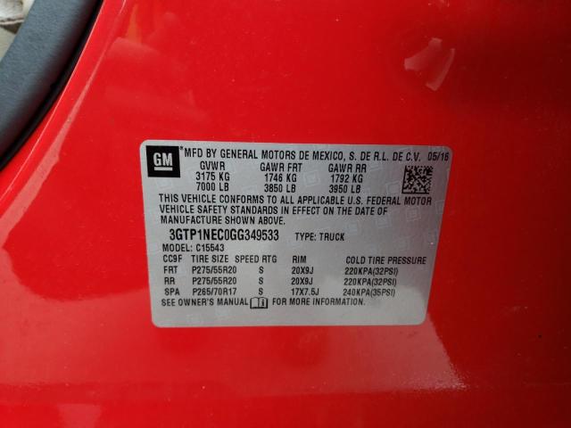 3GTP1NEC0GG349533 GMC Sierra C1500 Slt